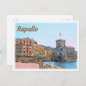 IT ^ Rapallo - Castle - Kissingloop Briefkaart (Voorkant / Achterkant)