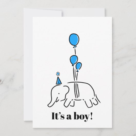 It’s a boy feestdagenkaart (Voorkant)