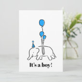 It’s a boy feestdagenkaart (Staand voorkant)