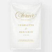 It’s a Forever Kind of Thing - Wedding Welcome Spandoek (Verticaal)