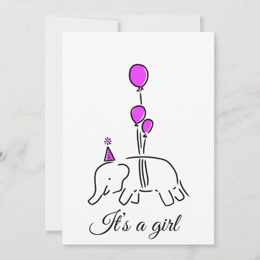 It’s a girl kaart (Voorkant)