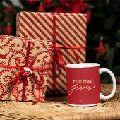 It’s All About Jesus – Red & Gold Christmas Mok