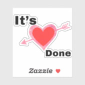 It’s Done Heart Graphic Sticker (Feuille)