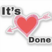 It’s Done Heart Graphic Sticker (Devant)