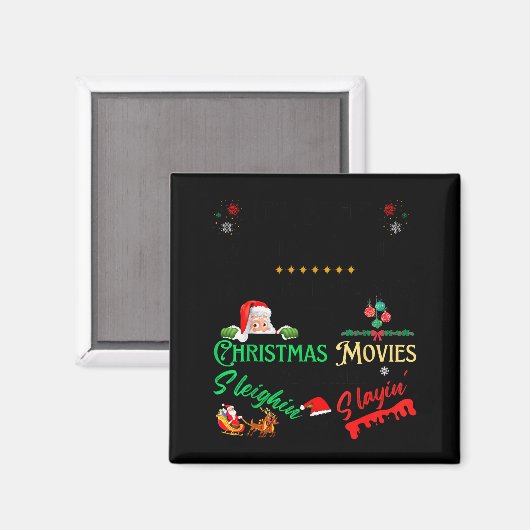 It’s Either Serial Killer Doentaries Or Christmas  Magneet (Voorkant / Achterkant)