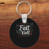 It’s Fall Y’all Autumn Design Retro Classic Sleutelhanger (Voorkant)