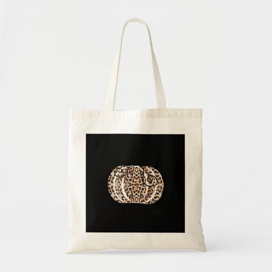 It’s Fall Y’all Cute Leopard Print Pumpkin Fashion Tote Bag (Voorkant)