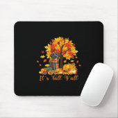 It’s Fall Y’all Halloween Autumn Retro Graphic Muismat (Met muis)