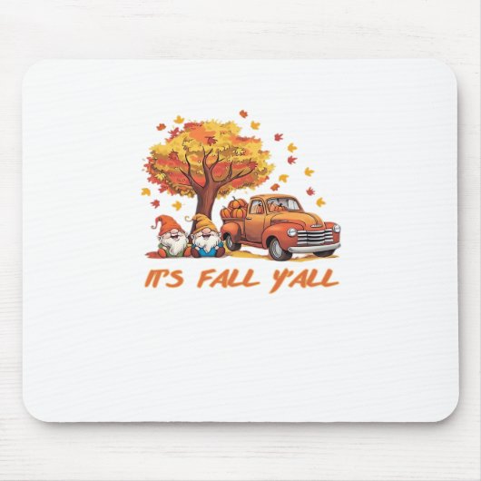 It’s Fall Y’all Pumpkin Gnome Autumn Tree Pumpkin Muismat (Voorkant)