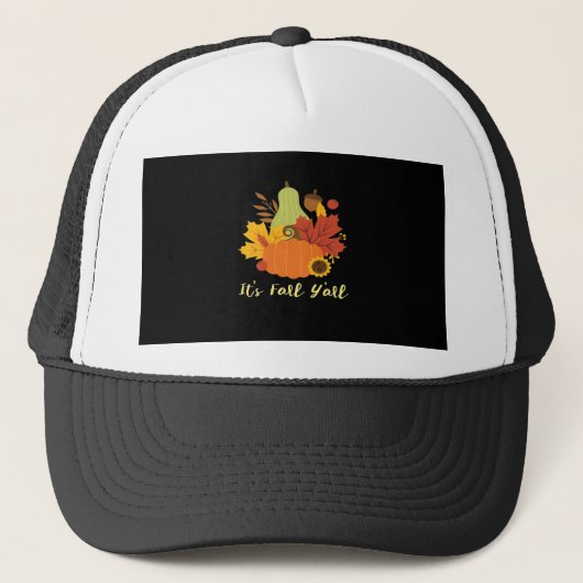 It’s Fall Y’all Trendy Aesthetic Style Trucker Pet (Voorkant)