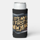 It’s My First New Year in Black and Gold Favor (Seltzer Voorkant)