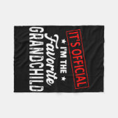 It&# s Officiële I &# m Het Favoriete Kleinkind  Fleece Deken (Voorkant (Horizontaal))
