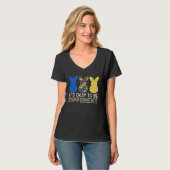 It s OK To Be Different Autism Awareness Easter Bu T-shirt (Voorkant volledig)