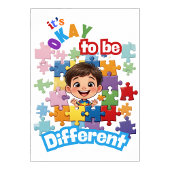 It’s OK to Be Different Autism Support poster