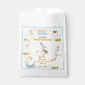 It’s ONE Silly Goose Retro 1st Birthday Fun Modern Bedankzakje (Voorkant)