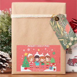 It´s so Kawaii Weihnachten | Kinder | Rechthoekige Sticker