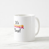 It’s Summer Time Rainbow Typography Mug (Devant droit)