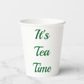 It’s Tea Time Lemon Tea Paper Cup Papieren Bekers (Achterkant)