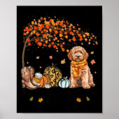 It’s The Most Wonderful Time Goldendoodle Pumpkins Poster (Voorkant)