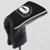 It’s Time to Par-Tee Black & White Golfer Golfheadcover (3/4 voorkant)