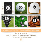 It’s Time to Par-Tee  Funny Monogram For Him Golfballen