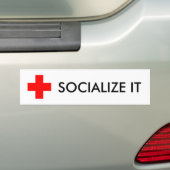 IT SAMENWERKEN BUMPERSTICKER (Op auto)