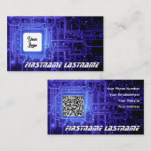 IT-Security expert printplaat cpu custom logo Visitekaartje (Voorkant / Achterkant)