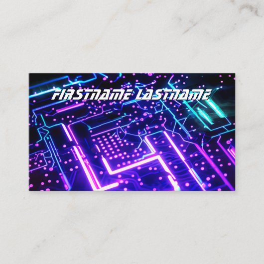 IT-Security expert printplaat mainboard cpu Visitekaartje (Voorkant)