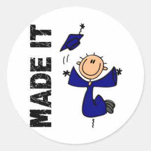 IT-stick Afstuderen Ronde Sticker