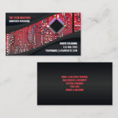 IT Support Services Business Card Template Visitekaartje (Voorkant / Achterkant)