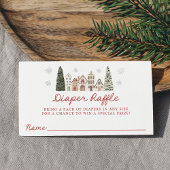 It Takes a Village Baby Shower Diaper Raffle Informatiekaartje