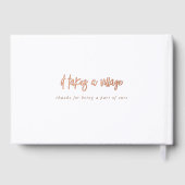 It Takes A Village Hand Drawn Baby Shower (Verso)