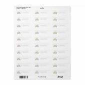 It Takes a Village Snowy Whimsical Baby Shower Etiket (Full Sheet)