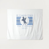 It Takes Two To Tango - Western vrijgezellenfeest Wandkleed (Voorkant (horizontaal))