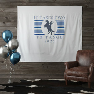 It Takes Two To Tango - Western vrijgezellenfeest Wandkleed