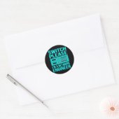 IT-technologie-programmeerprogramma voor netwerkte Ronde Sticker (Envelop)