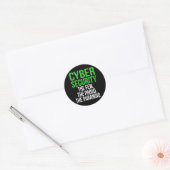IT-technologiesoftware voor Cyber Security Compute Ronde Sticker (Envelop)