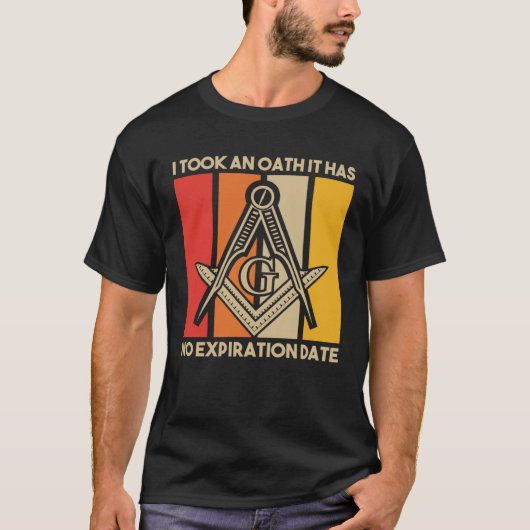 It Took An Oath Masonic Master Square And Compass  T-shirt (Voorkant)