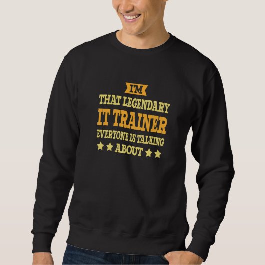 IT-trainerschapsbaan Titel werknemer Funny Worker Trui (Voorkant)