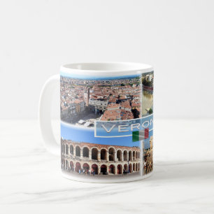 IT Verona - Arena Binnenkant - Castelvecchio Brug Koffiemok