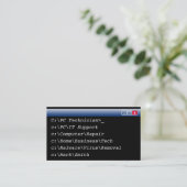 IT-Visitekaartjes - Speciaal computertechnicus Visitekaartje (Staand voorkant)