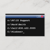 IT-Visitekaartjes - Speciaal computertechnicus Visitekaartje (Achterkant)