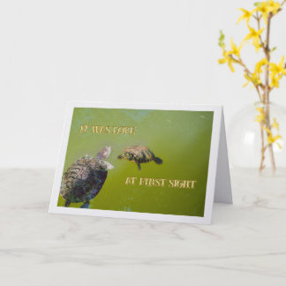 It Was Love At First Sight /Happy Anniversary Kaart