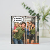 It was me funny elevator fart humour flat (Staand voorkant)
