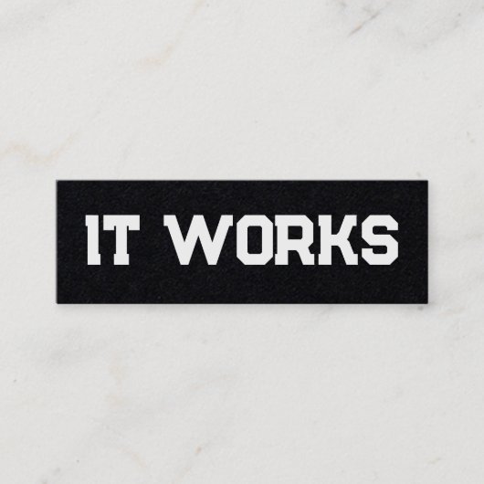 IT werkt QR Mini Visitekaartje (Voorkant)