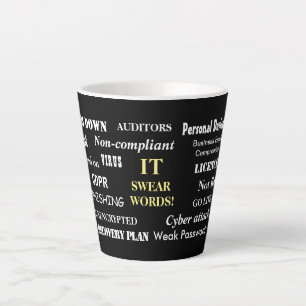 IT zweet woorden grappige CIO Computing Gift Latte Mok