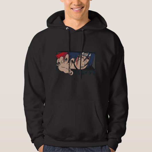 Itachi uchiha black hoodie (Voorkant)