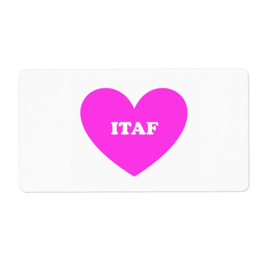 Itaf Etiket (Voorkant)