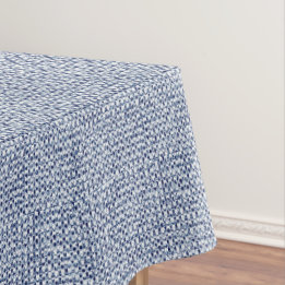 Itajime Shibori Blue Check Textile Geometric Weave Tafelkleed