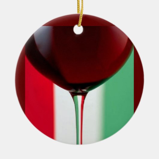 ITALAAANSE WIJNEN KERAMISCH ORNAMENT (Voorkant)